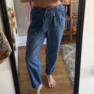 vintage tie jeans
